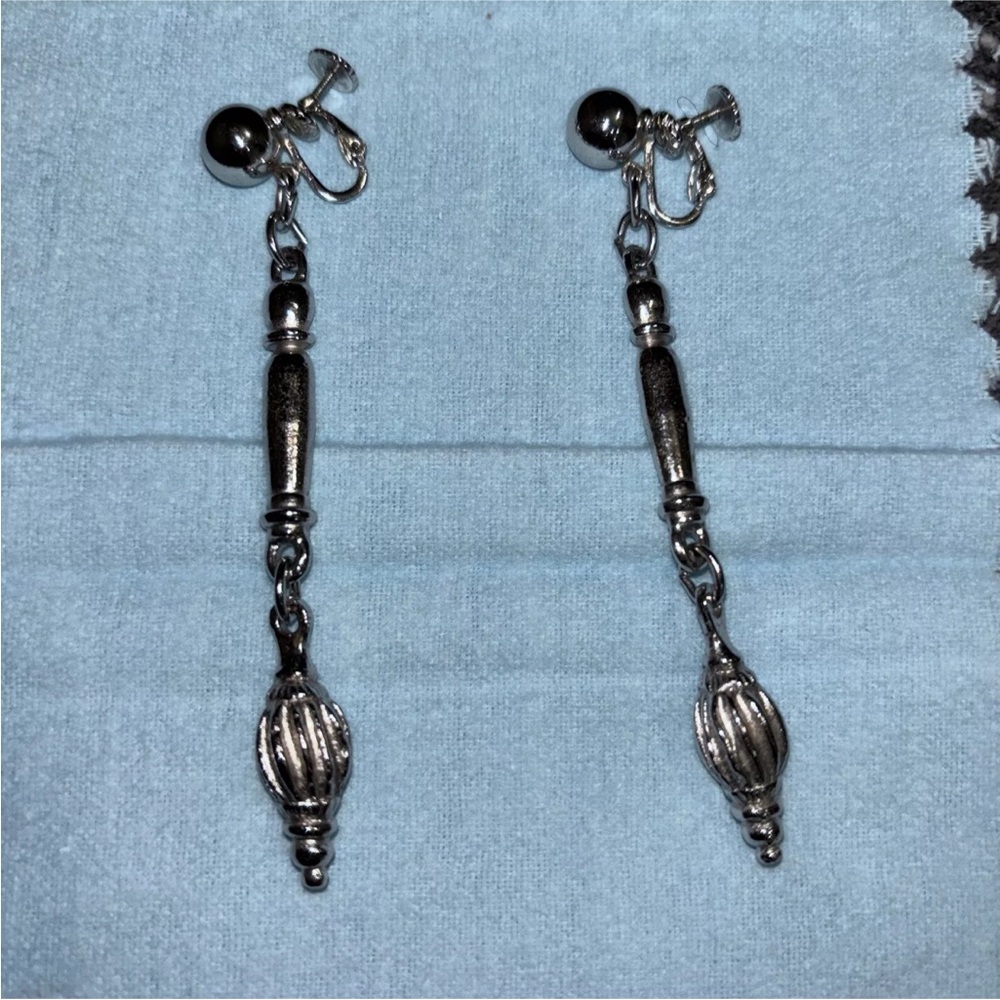 Dangling Clip On Earrings